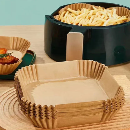 🍟🔥 50τμχ Air Fryer Grease Pads – Απόλυτη Καθαριότητα & Ευκολία στο Ψήσιμο! 🔥🍟 Απορροφητικά χαρτιά σιλικόνης για Air Fryer & Baking | Food Grade | Disposable