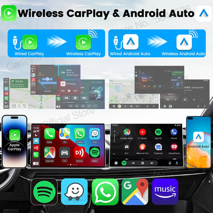 🚗 CarlinKit 5.0 Mini Ultra Wireless Adapter | Wireless CarPlay & Android Auto | Plug & Play | WiFi + Bluetooth Auto Connect | For OEM Car Systems