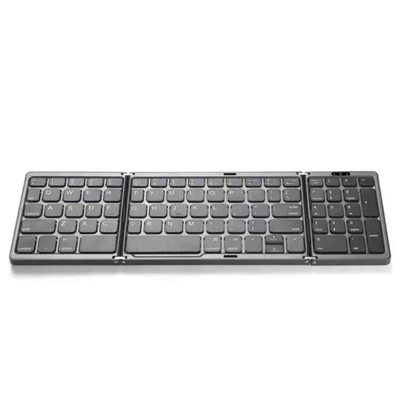 💻🔗 3-Folding Bluetooth Keyboard με Touchpad – Πτυσσόμενο, Επαναφορτιζόμενο, Συμβατό με Windows, Android & iOS! Μικρό σε μέγεθος – Μεγάλο σε δυνατότητες! ✨