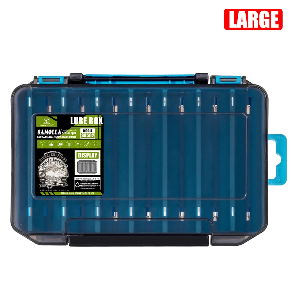 🎣 Fishing Tackle Box – Διπλής Όψης Θήκη Αποθήκευσης για Δολώματα & Αγκίστρια με 14 Χωρίσματα 🐟