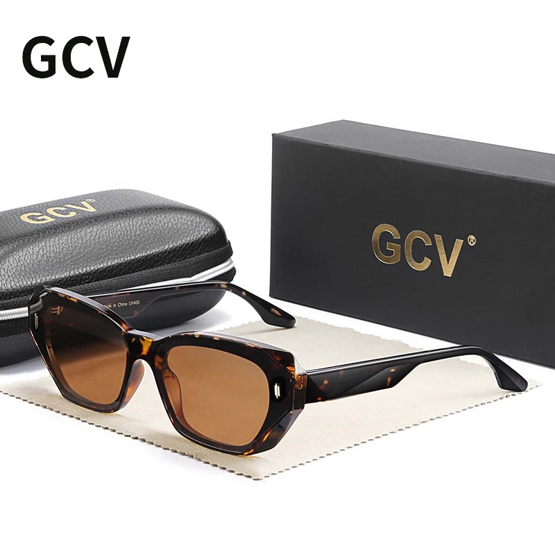 😎 Γυναικεία Γυαλιά Ηλίου GCV Acetate Cat Eye – Polarized UV400 | Πολυτελής Σχεδιασμός & Υψηλής Ποιότητας Υλικά