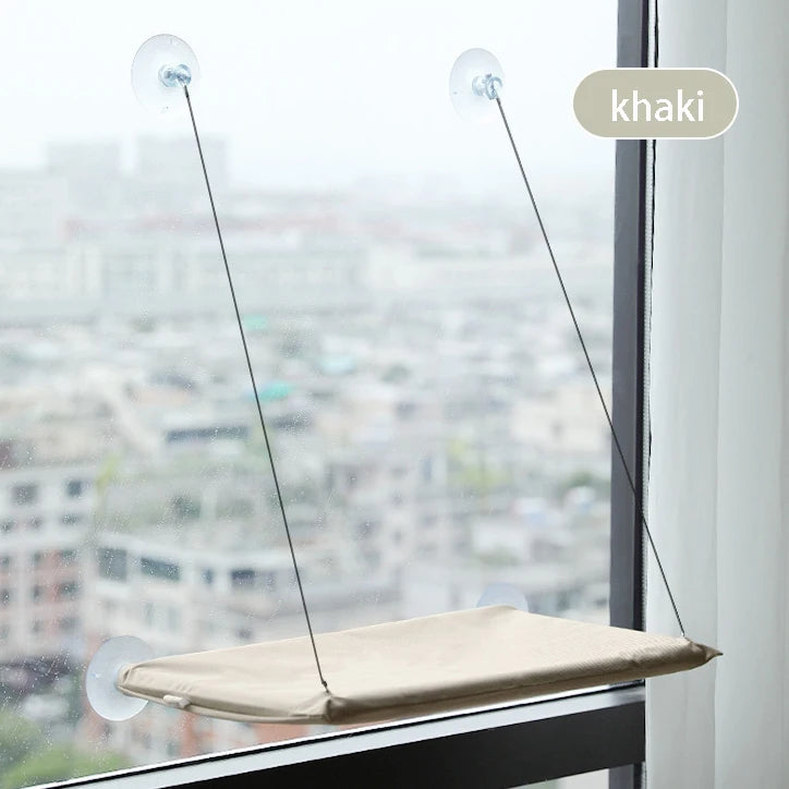 🐱 Αιώρα Παραθύρου για Γάτες – Cat Hammock Window Hanger | Πτυσσόμενο & Πλενόμενο Κρεβατάκι με Βεντούζες για Ύπνο & Ξεκούραση