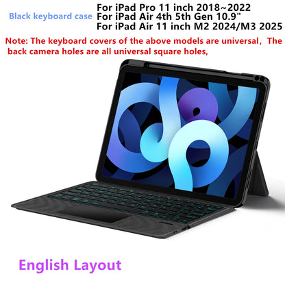 💻✨ HUWEI Magic Keyboard Case – Με Backlight & TouchPad για iPad Air & iPad Pro 11" 📱
