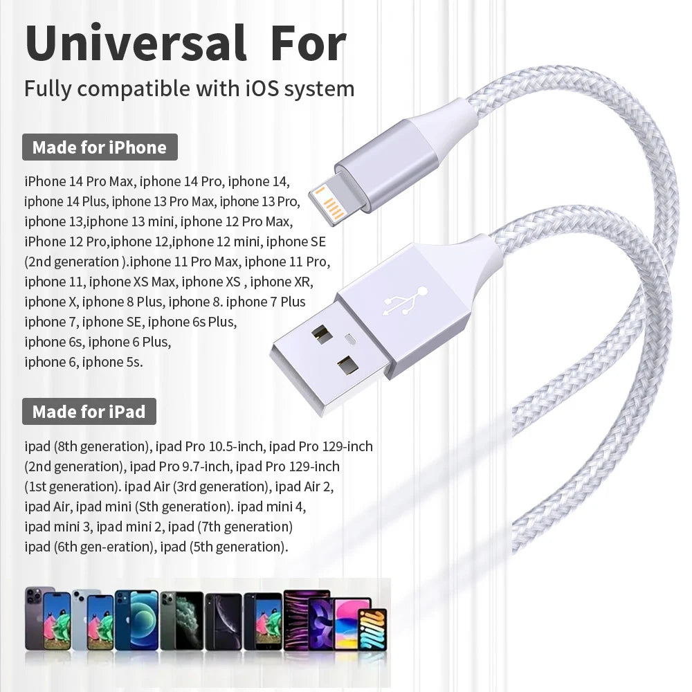 🔌⚡ LAIHONEN MFi USB-A σε Lightning Cable 2.4A 📱⚡