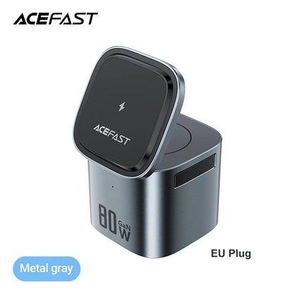 ACEFAST 6-in-1 Magnetic Wireless Charging Station – 15W & GaN PD 65W