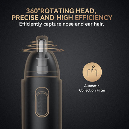 👃⚡ MAXGROOM Επαναφορτιζόμενο Trimmer Μύτης & Φρυδιών – 360° Διπλή Λεπίδα, Ανώδυνο & Ασφαλές ✨