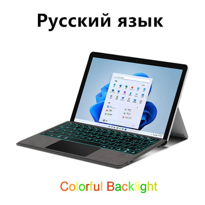 💻✨ AJIUYU Magnetic Backlit Keyboard – Για Microsoft Surface Go 1/2/3 ✨💻