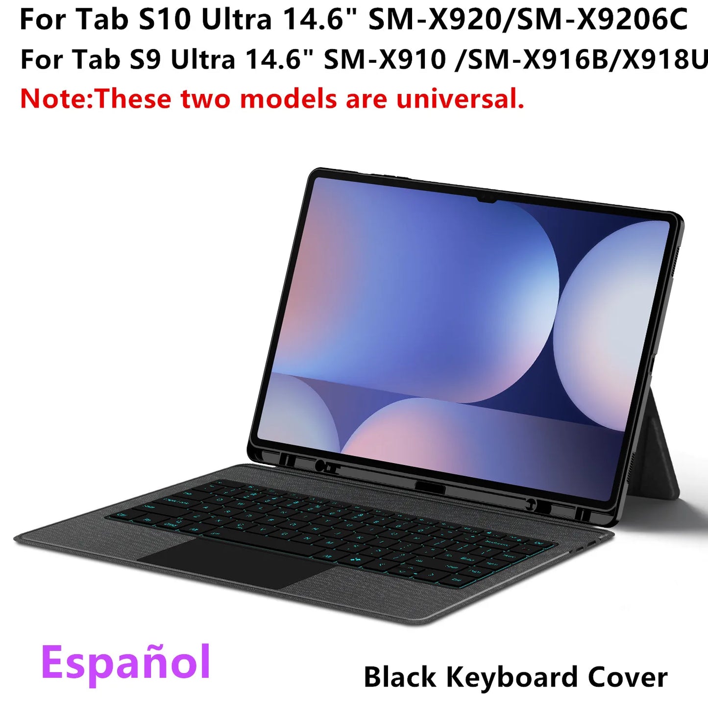 💼⌨️ HUWEI Magic Keyboard Case για Samsung Galaxy Tab S10/S9 Ultra 14.6” 🔥 Με Backlight, TouchPad & Πολλαπλές Γλώσσες (Πορτογαλικά, Ισπανικά, Γερμανικά, Κορεατικά, Εβραϊκά)