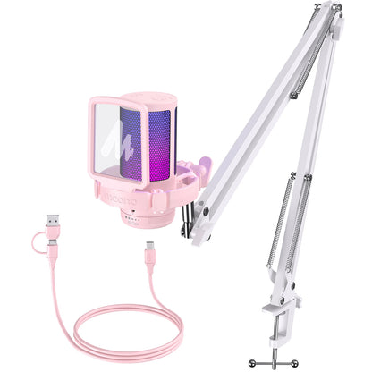 🎤🌈 Maono Gamerwave DGM20S – USB RGB Gaming Microphone με Noise Canceling ⚡