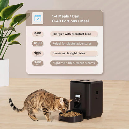 🐾 Smart Pet Feeder – Αυτόματη Ταΐστρα για Γάτες & Σκύλους με Χρονοδιακόπτη & WiFi