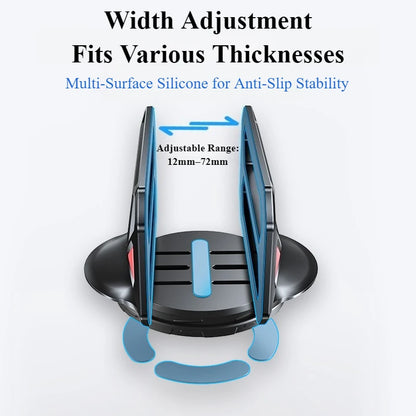 💻📐 Oatsbasf Vertical Laptop Stand – Κάθετη Βάση με Σιλικόνη & Heat Dissipation 🎯