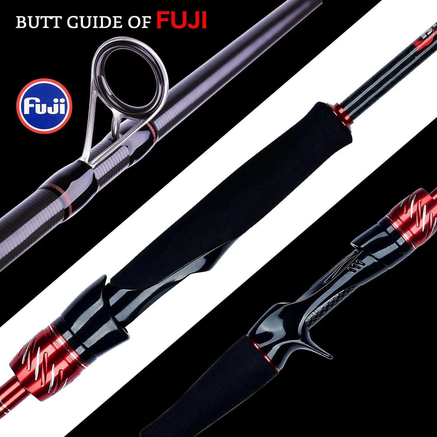 🎣 BIUTIFU Traveller Spinning & Casting Rod – Ανθεκτικό Καλάμι Ψαρέματος Carbon με FUJI Guides 🌊