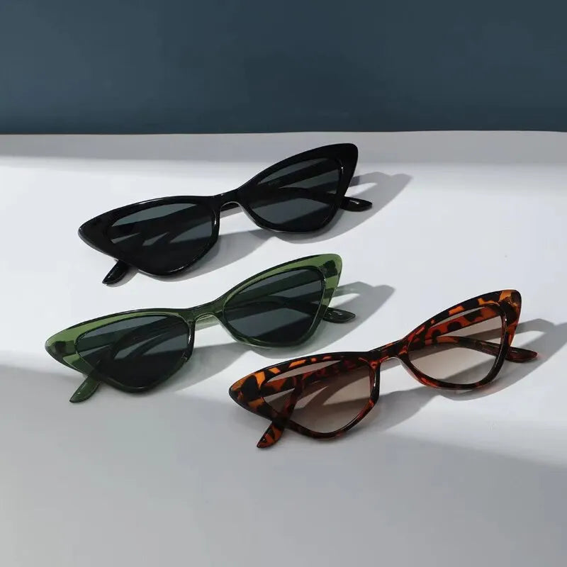 😎 Σετ 3 Ζευγάρια Γυναικεία Γυαλιά Ηλίου Cat Eye – Retro Vintage Στυλ με UV400 Προστασία ✨