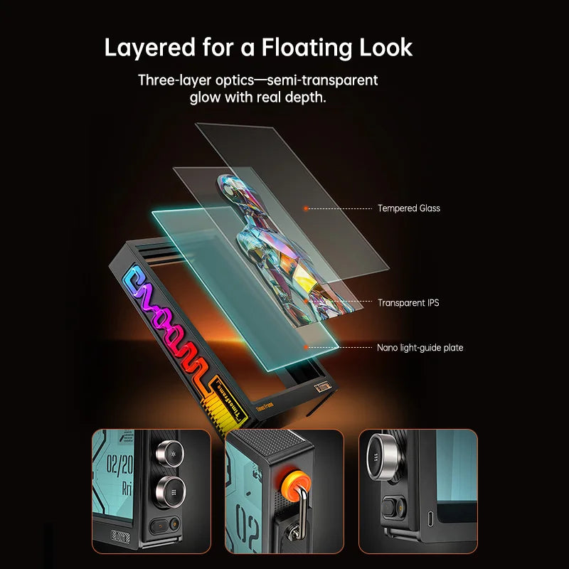 Divoom Times Frame Smart HD Screen 10.1” – Smart Digital Frame, Clock & Productivity Hub