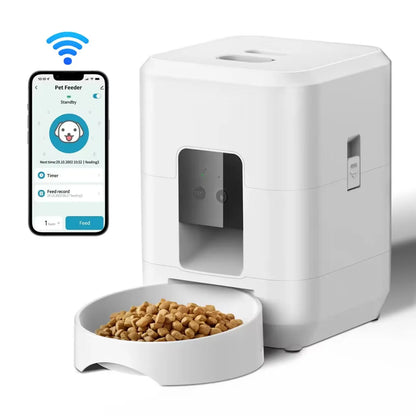 🐾 Smart Pet Feeder – Αυτόματη Ταΐστρα για Γάτες & Σκύλους με Χρονοδιακόπτη & WiFi