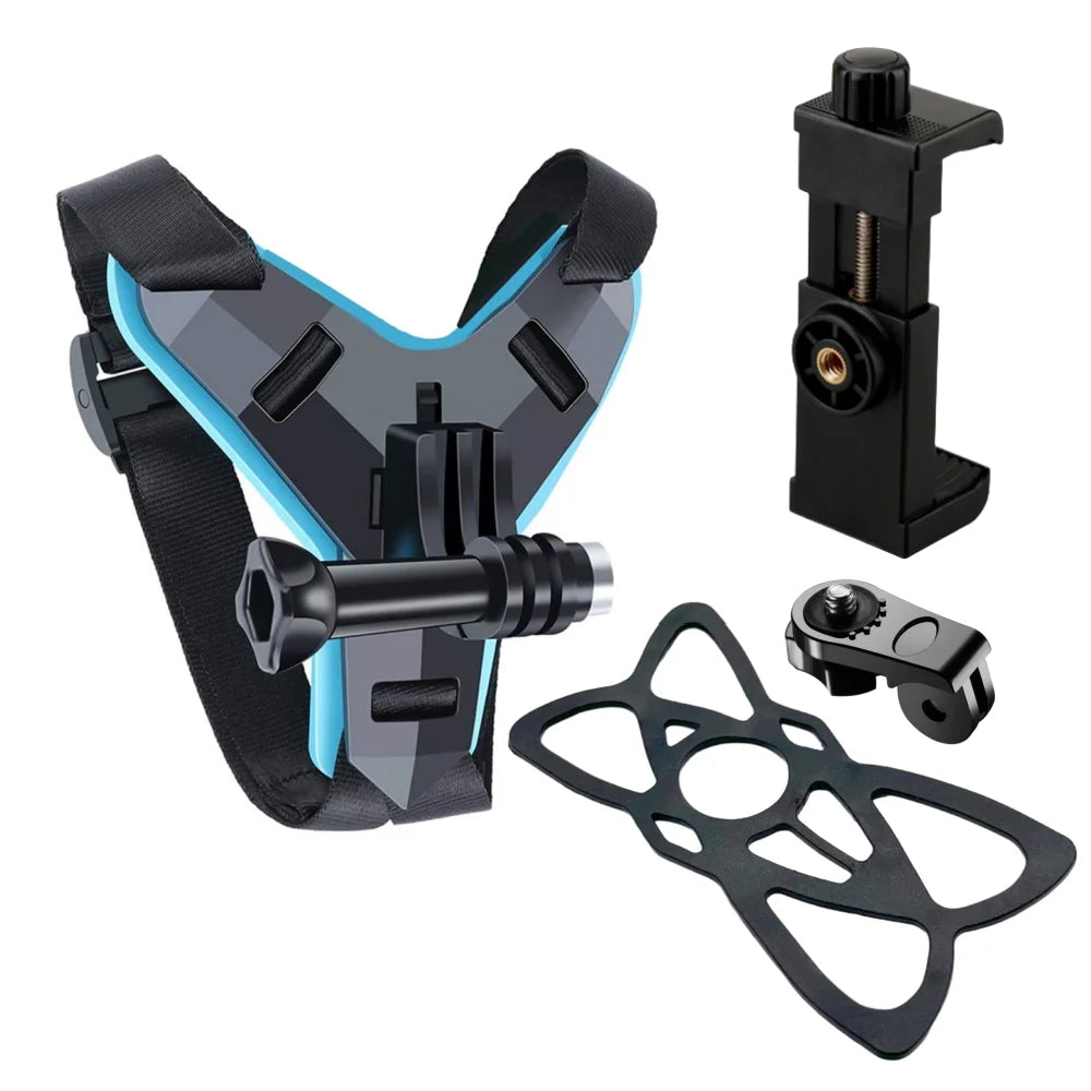🏍️📷 Βάση Κράνους για GoPro & Smartphone – Universal Strap Mount Holder για Action Cameras & Κινητά 📱🎥