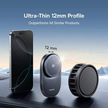 🚗📱 Baseus Qi2.2 Cooling Magnetic Car Phone Holder – 25W Wireless Fast Charger