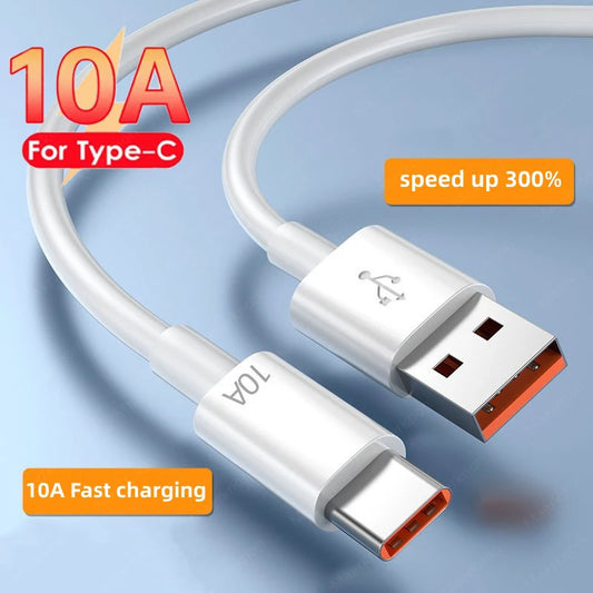 ⚡🔌 120W 10A Type-C Super Fast Charging Cable – Υπερταχεία Φόρτιση & Data Transfer για Huawei, Xiaomi, Samsung