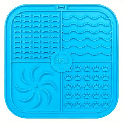 Silicone Lick Mat 🐶🍽️ | Slow Feeder & Distraction Pad 🛁 | Suction Base 🧲 | For Training & Bath Time ✅