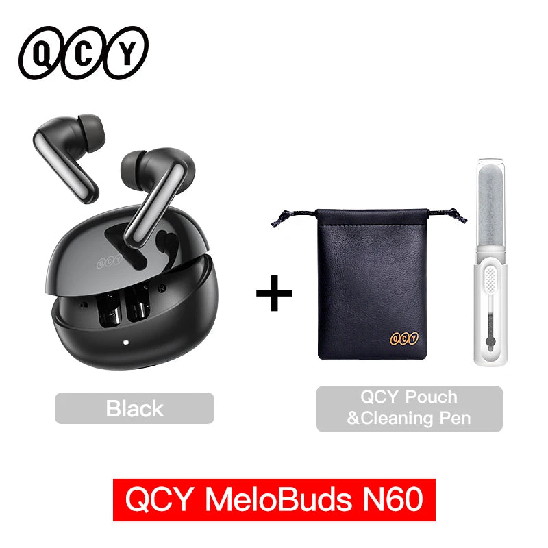 🎧 QCY MeloBuds N60 – Bluetooth 6.0 Earbuds με ANC, LDAC & 45H Αυτονομία