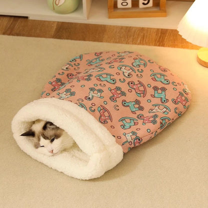 🐱 Αυτοθερμαινόμενο Κρεβατάκι – Cat Self-Heating Plush Bed | Ζεστό, Μαλακό & Άνετο Καταφύγιο για Γάτες έως 7kg
