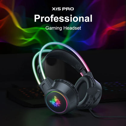 🎧 ONIKUMA RGB Gaming Headset με HD Μικρόφωνο & 3.5mm Jack | Για PC, PS4, PS5, Xbox & Switch | 50mm Drivers & Ρυθμιζόμενο Φως RGB