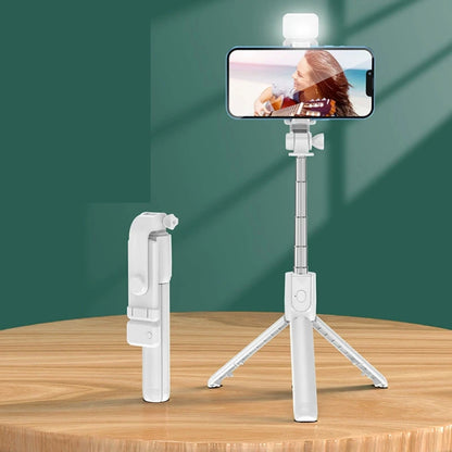 🤳📸 Wireless Bluetooth Selfie Stick Tripod με Ασύρματο Remote & LED Fill Light 💡✨ – Για iOS & Android Smartphones