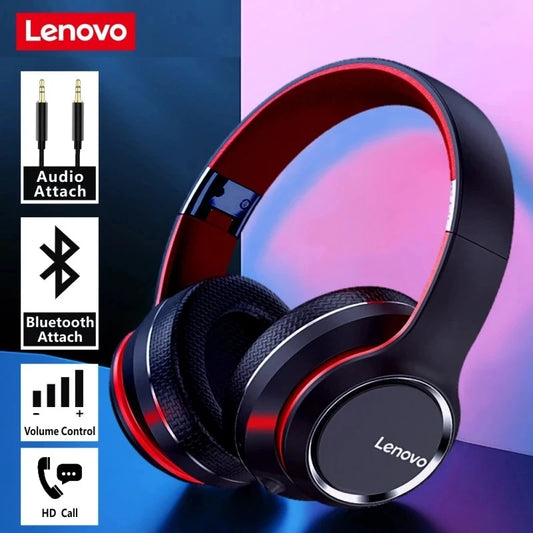 🎧 Lenovo HD200 – Ασύρματα Bluetooth Over-Ear Ακουστικά με Πτυσσόμενο Σχεδιασμό & HIFI Ήχο