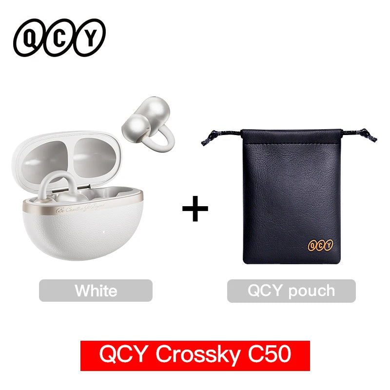 QCY Crossky C50 Open-Ear Wireless Earbuds – Bluetooth 6.0 Clip-On Ακουστικά