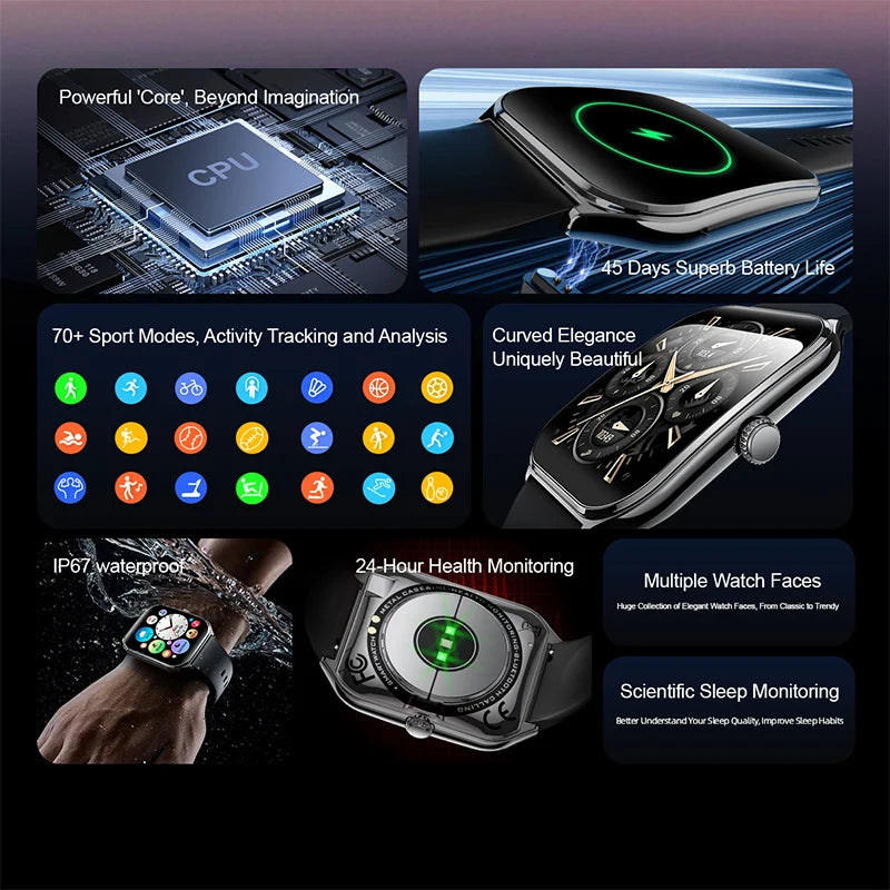 ⌚ New Ultra Thin Smart Watch 1.96" AMOLED – Κομψό, Έξυπνο & Υψηλής Ανάλυσης