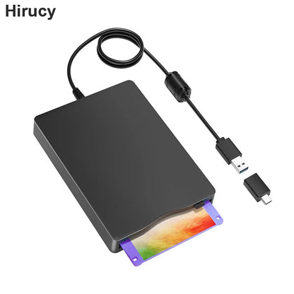 💾🔌 Portable 3.5" Floppy Disk Reader USB Type-C 🚀 (1.44MB External Drive)