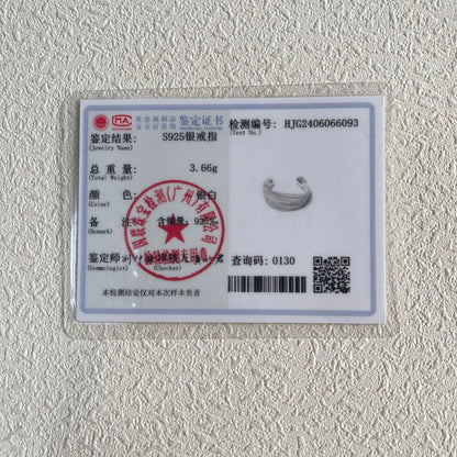 💍 Δαχτυλίδι 925 Sterling Silver με Μοναδικές Γραμμές – Ρυθμιζόμενο, Vintage, Ιδανικό για Δώρο 🎁