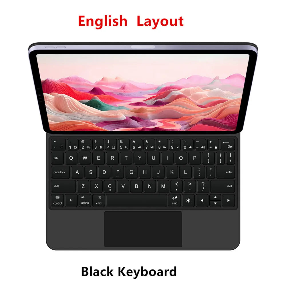 💻✨ Magic Keyboard Case με Backlight & Touchpad για iPad 10th & iPad A16 11th Gen (2025) ✨📱