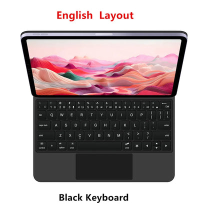💻✨ Magic Keyboard Case με Backlight & Touchpad για iPad 10th & iPad A16 11th Gen (2025) ✨📱