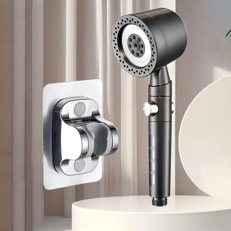 🚿💦 Ντουζιέρα Υψηλής Πίεσης με Φίλτρο – 5 Λειτουργίες, Εξοικονόμηση Νερού & One-Button Stop 🛁✨