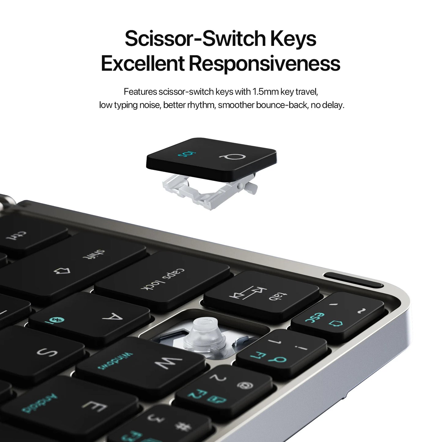 ⌨️📱 Multifunctional Foldable Bluetooth 5.0 Keyboard με Touchpad & Phone Holder
