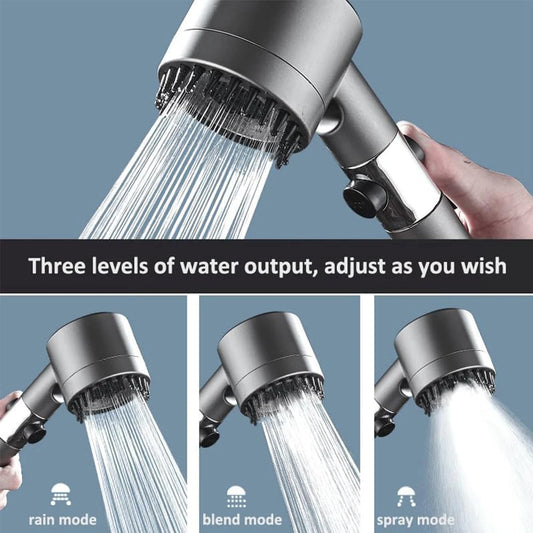 🚿 3 Modes High Pressure Shower Head – Ντους Υψηλής Πίεσης με Ενσωματωμένο Φίλτρο, Διακόπτη ON/OFF & Massage Spa Λειτουργία