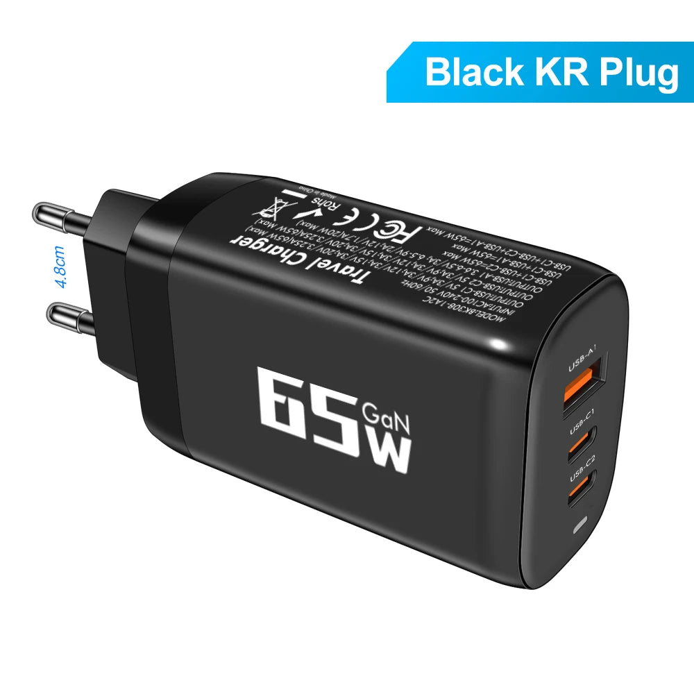 ⚡ 85W GaN USB Type-C Charger QC3.0 PPS PD – Για iPhone, MacBook, Samsung & Laptop