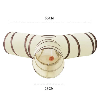 🐾 Παιχνιδιάρικο Τούνελ για Γάτες – Long T/Y Cat Tunnel | Διαδραστικό, Πτυσσόμενο & Ανθεκτικό Παιχνίδι για Εσωτερικούς Χώρους