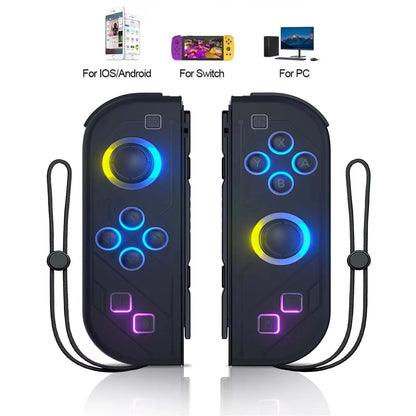 🎮 Wireless RGB Gamepad Controller για Nintendo Switch / Switch Lite / Switch OLED / PC | Με Turbo Function, 6-Axis Gyro & Dual Vibration | Lapezei Joy Pad