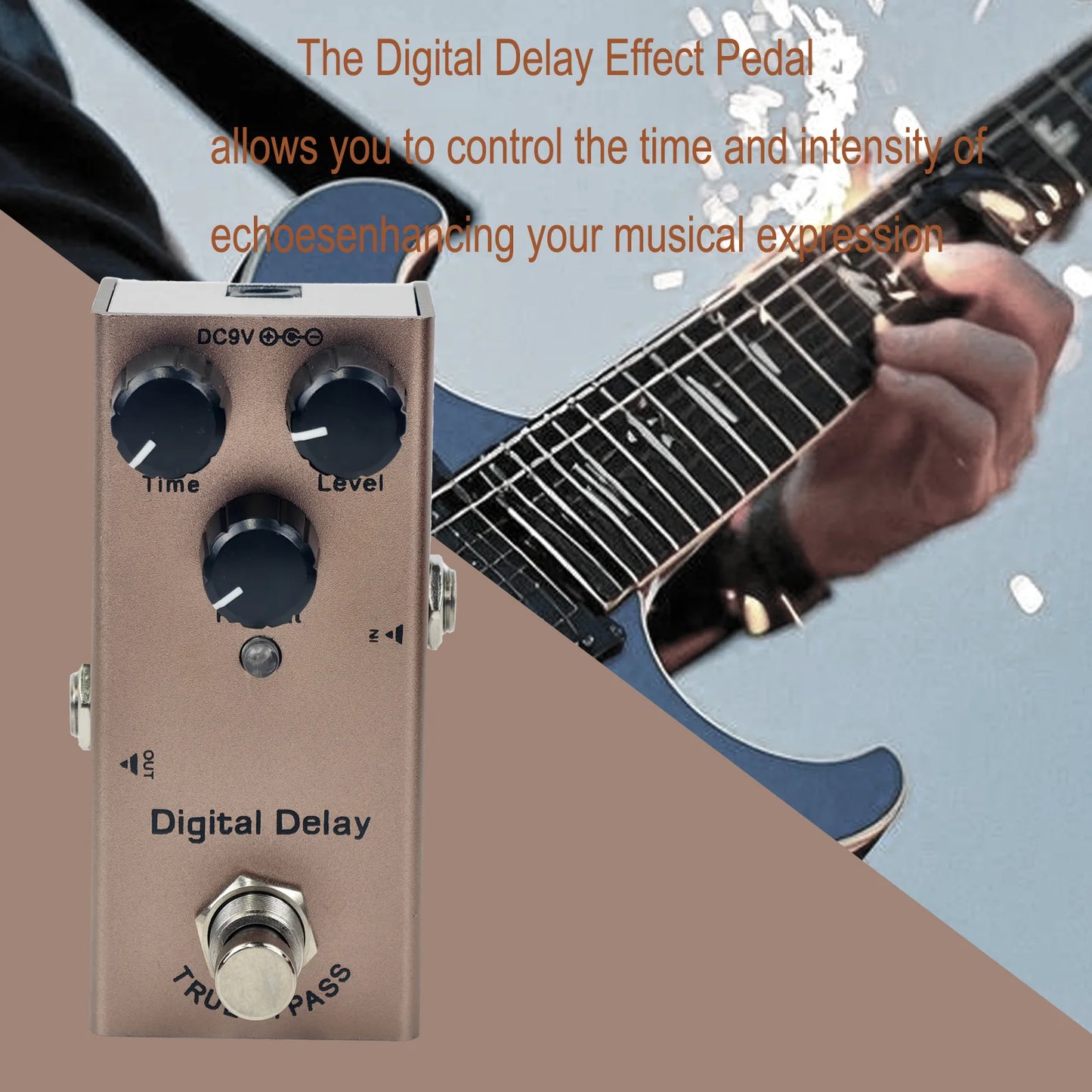 🎸⚡ Πεντάλ Ηλεκτρικής Κιθάρας – Overdrive, Distortion, Chorus, Delay & Tremolo, True Bypass & Ανθεκτικό Design 🎶