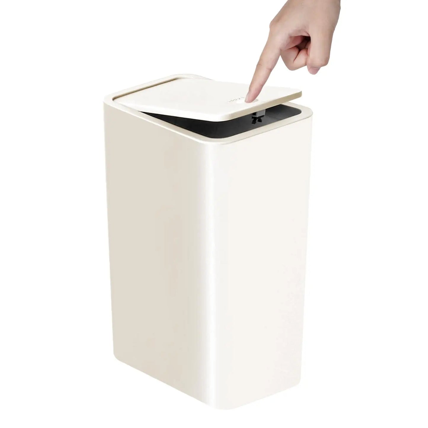 🗑️✨ Bathroom Trash Can 10L με Press Top Lid – Slim & Modern Design