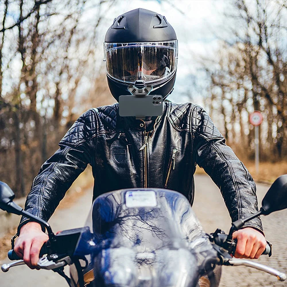 🏍️📷 Βάση Κράνους για GoPro & Smartphone – Universal Strap Mount Holder για Action Cameras & Κινητά 📱🎥