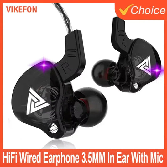 🎧 New Sport Headset with Microphone – QKZ AK6 In-Ear Wired Earphones