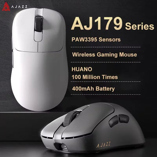 AJAZZ AJ179 PRO Wireless Gaming Mouse – PAW3395, 26.000 DPI, RGB Μαγνητική Βάση Φόρτισης, Ultra-Light 58g 🖱️🔥