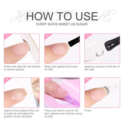 💅✨ Limegirl Nail Tips Glue Gel 7.5ml – Πολυχρηστική Κόλλα UV για Ψεύτικα Νύχια 🎯