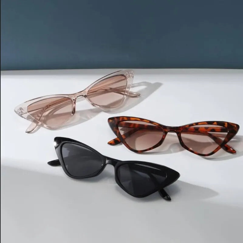 😎 Σετ 3 Ζευγάρια Γυναικεία Γυαλιά Ηλίου Cat Eye – Retro Vintage Στυλ με UV400 Προστασία ✨