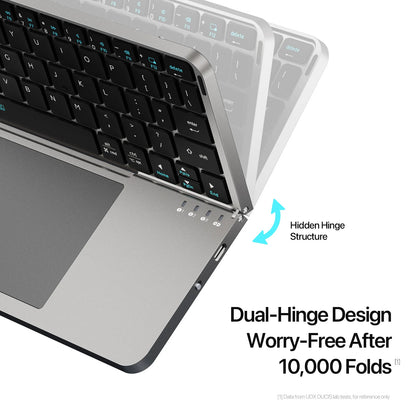 ⌨️📱 Multifunctional Foldable Bluetooth 5.0 Keyboard με Touchpad & Phone Holder