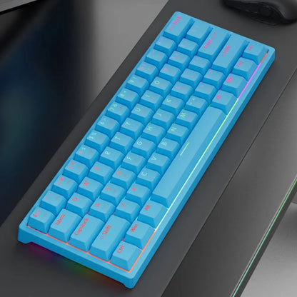 ⌨️ MUCAI MK61 Mechanical Gaming Keyboard 60% • 61 Keys • Red Switches • Hot-Swap • RGB • Detachable Cable • FPS Optimized