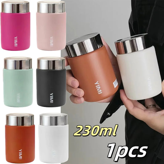 ☕🥤 Mini Θερμός 230ml | Ανοξείδωτο Ατσάλι | Cute Pocket Thermos | Καφές – Ροφήματα – Ταξίδι – Γραφείο